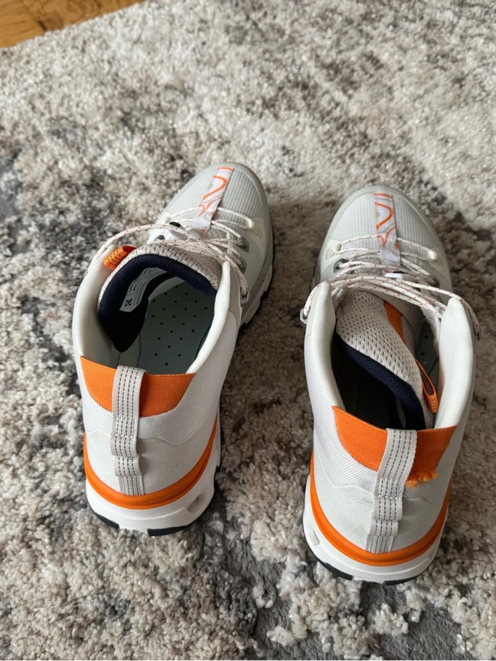 On Running Cloudtrax White&Orange and hiking shoes M 8